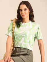 Marble Print T-Shirt