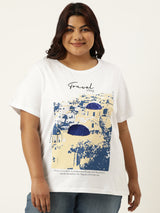 Greek Landscape Embellished T-Shirt
