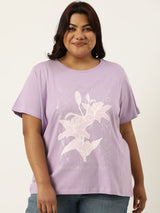 Silver Floral T-Shirt