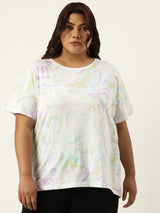 Marble Print T-Shirt