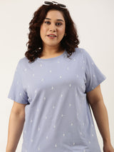 Cactus Embroidered T-Shirt