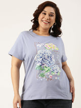 Hydrangea Printed T-Shirt