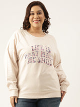 Smile Applique Sweatshirt