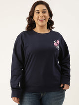 Floral Club Print Sweatshirt